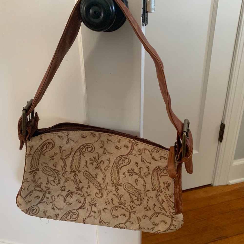 *NEW* Fina Firenze Suede and Embroidered Purse